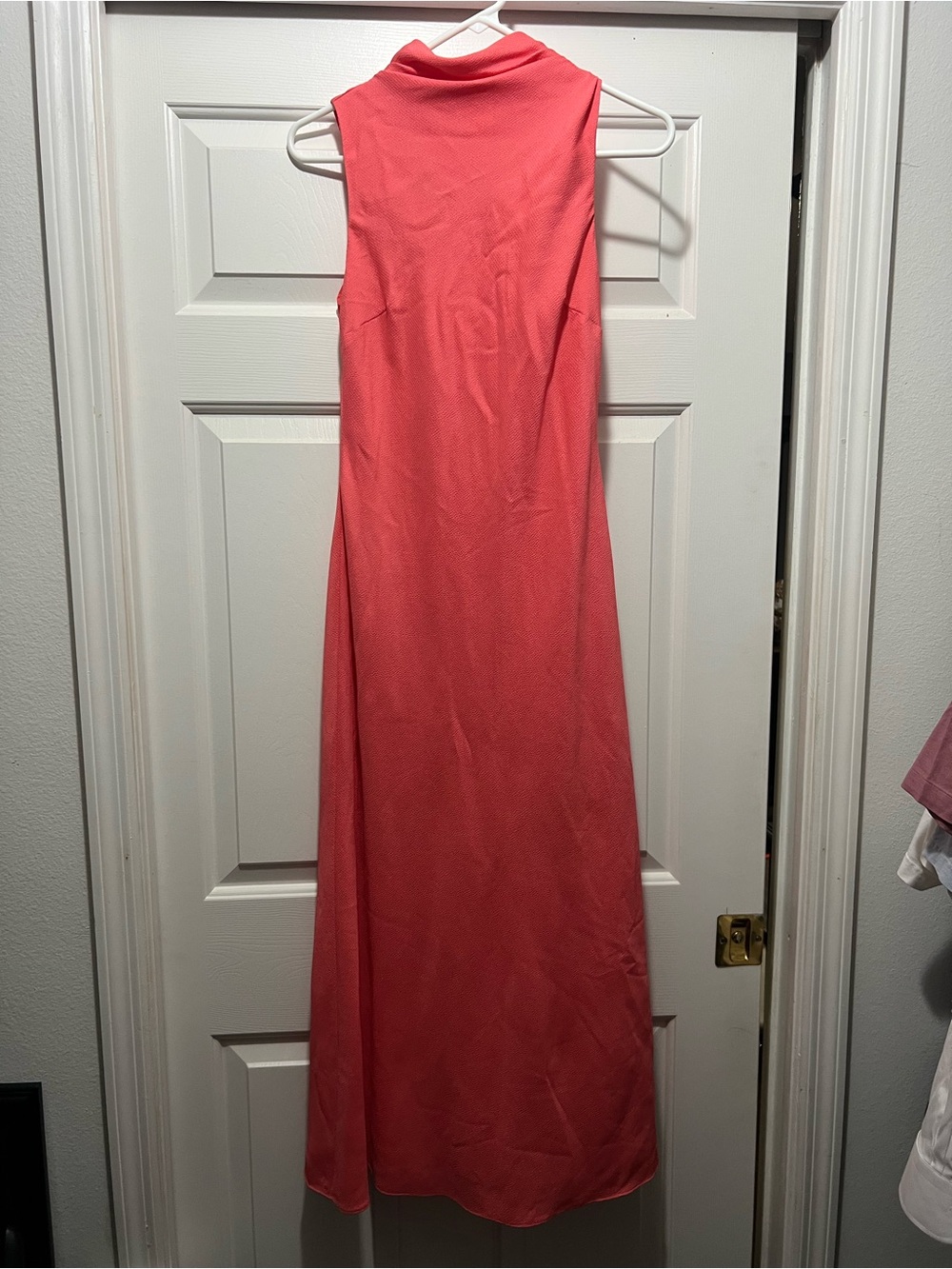 Ted baker Sleeveless Coral Maxi Dress with High Neck